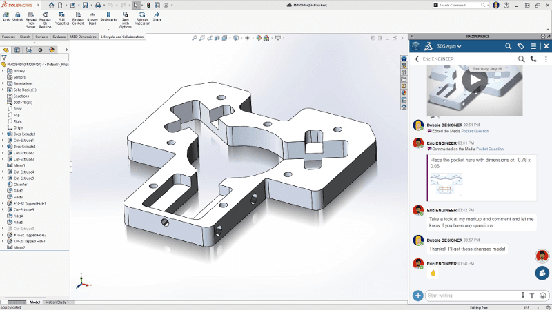 Chapter 4 - Solid Edge versus SolidWorks: Two Different (but similar) Paths to Parasolid