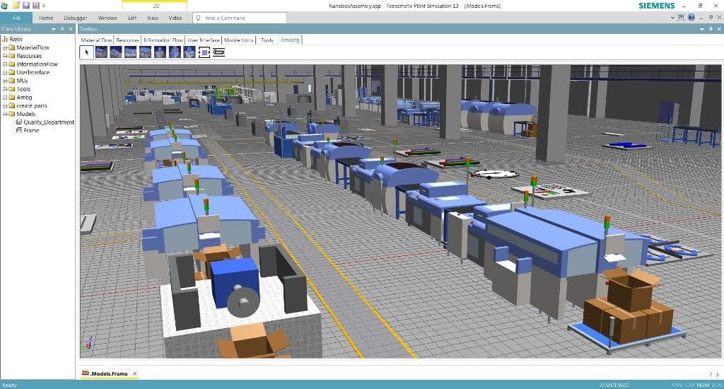Tecnomatix digital manufacturing factory simulation software