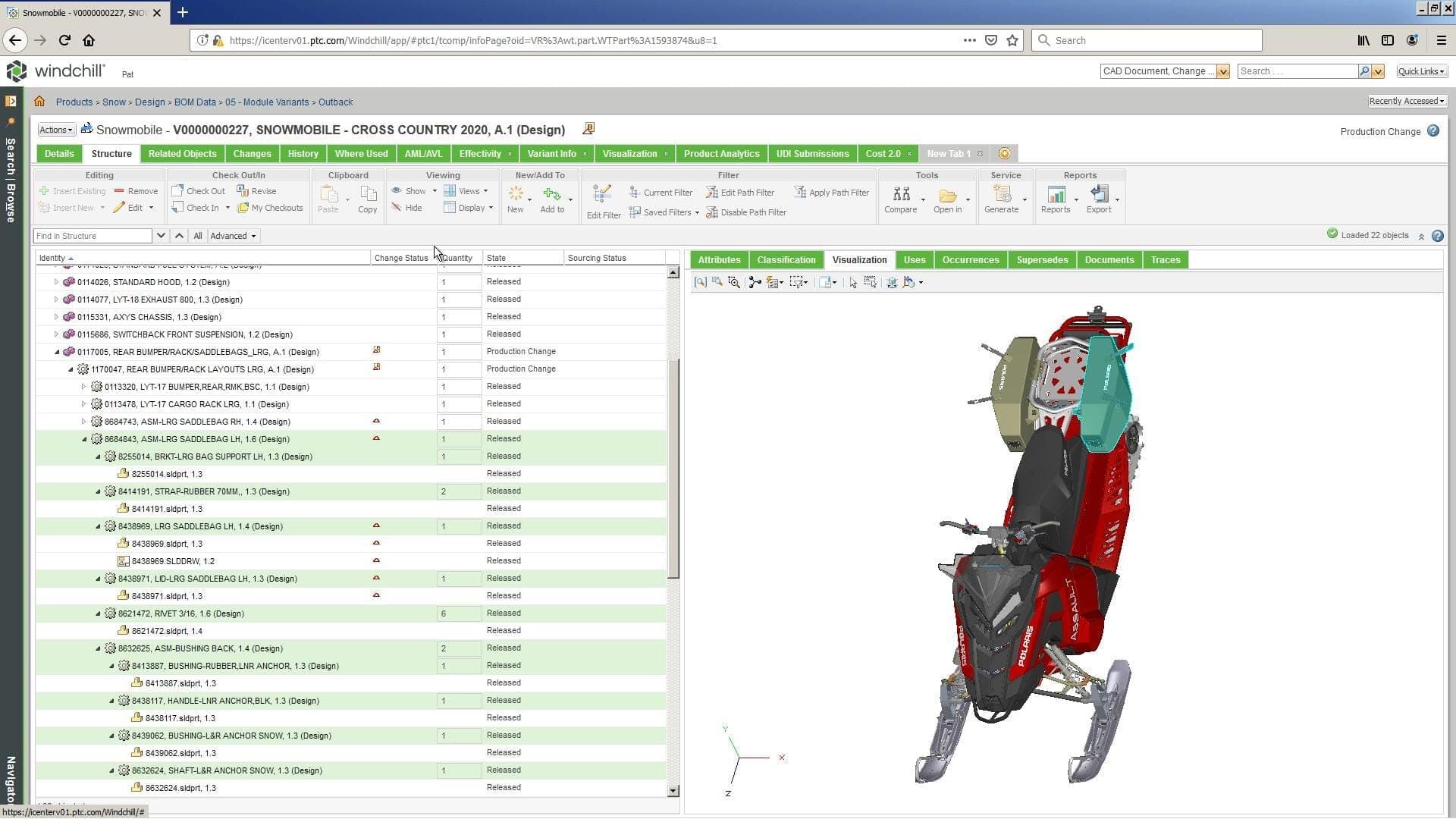 Windchill evolution diagram showcasing PTC's PLM journey.