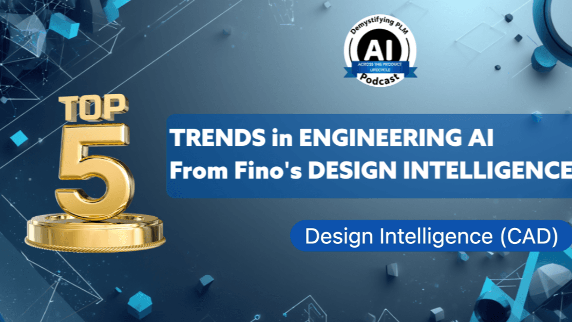 AI-augmented CAD interface showing design intent, manufacturability constraints, and parametric relationships