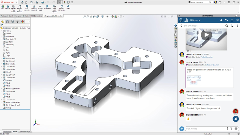 Chapter 4 - Solid Edge versus SolidWorks: Two Different (but similar) Paths to Parasolid